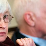 Janet Yellen och Jerome Powell. Arkivbild.