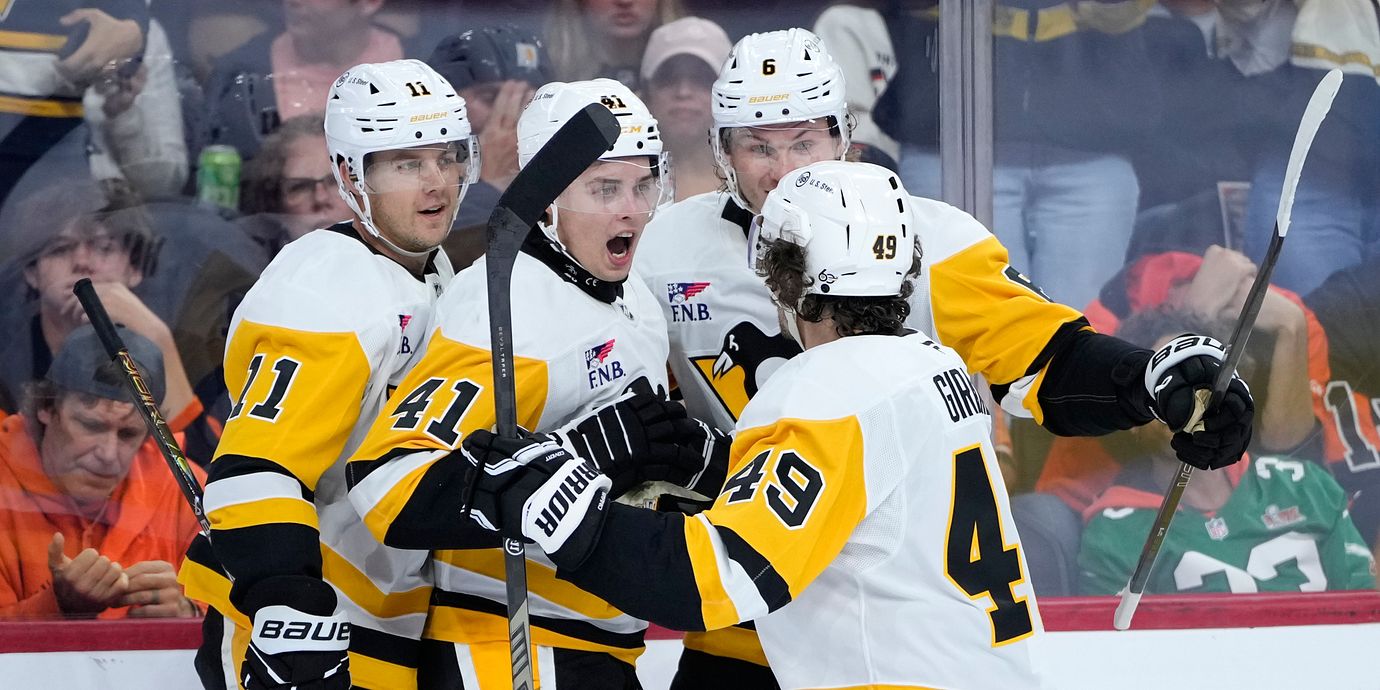 Pittsburgh Penguins körde över rivalerna Philadelphia Flyers.