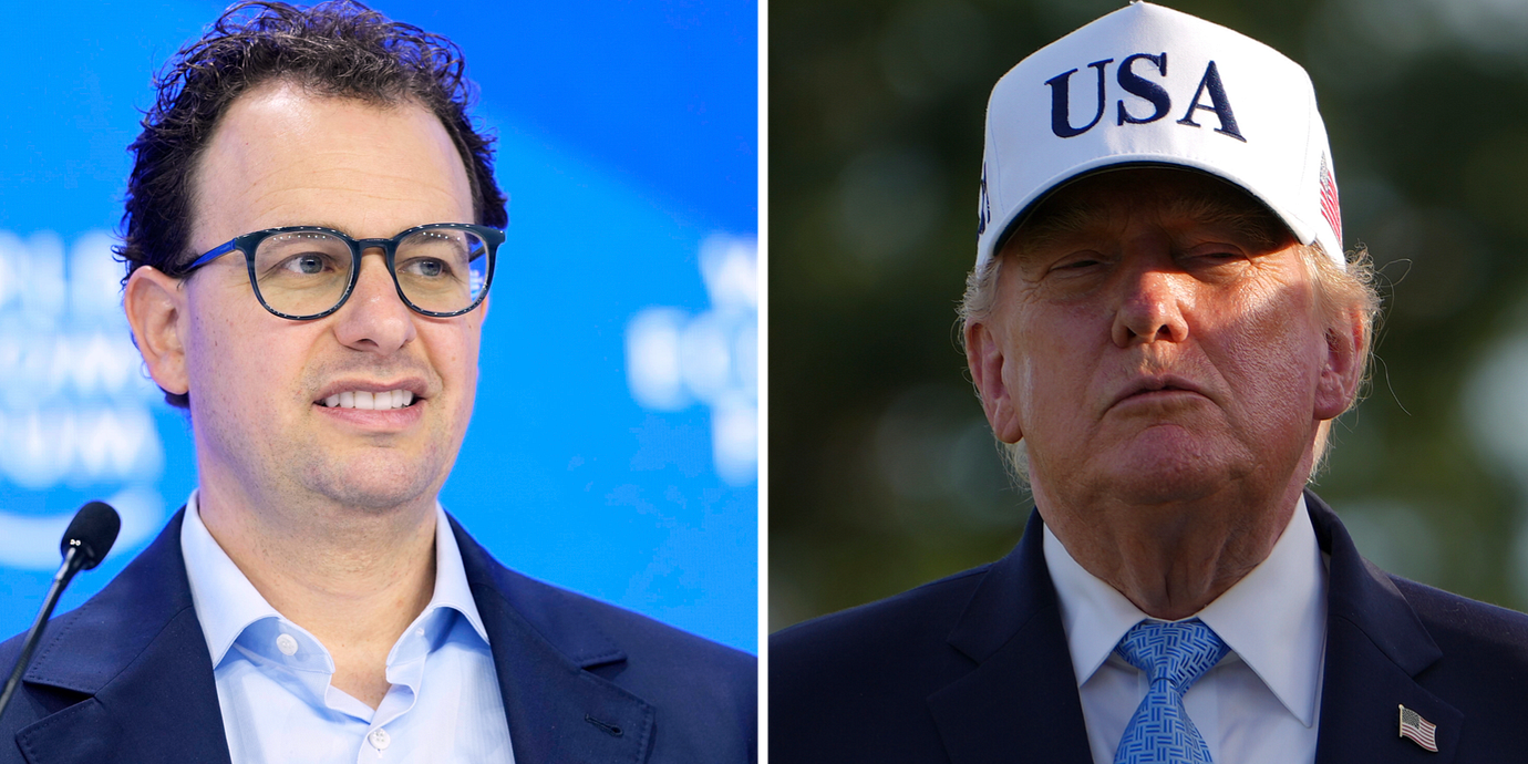 Dario Amodei och Donald Trump.