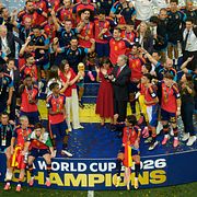 Spanien firar VM-guldet.