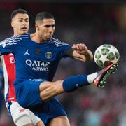PSG:s Achraf Hakimi och Arsenals Gabriel Martinelli i veckans Champions League-semifinal.