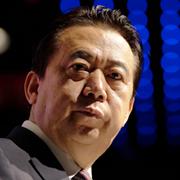 Den tidigare Interpolchefen Meng Hongwei.  Arkivbild. 