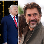 Netanyahu, Trump, Bardem, Putin. Arkivbilder.