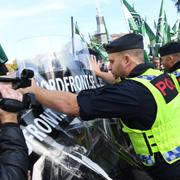 Bild från demonstrationen i Göteborg.