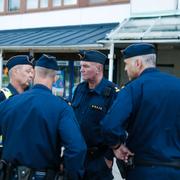 Polis i Biskopsgården i Göteborg