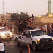 Arkivbild på IS-medlemmar i Mosul, Irak. 