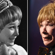 Shirley MacLaine cirka år 1967 och i januari 2019.