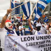 Demonstrationer mot Ortega i Nicaragua.