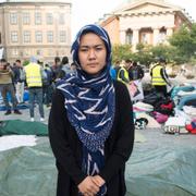 Omkring 150 människor sov på Mynttorget i centrala Stockholm under natten.