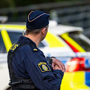 Polisen är på plats. Arkivbild.