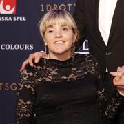 Anna Holmlund på Idrottsgalan. 