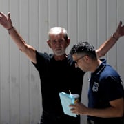 David Hunter under rättegången. Petros Karadjias / AP