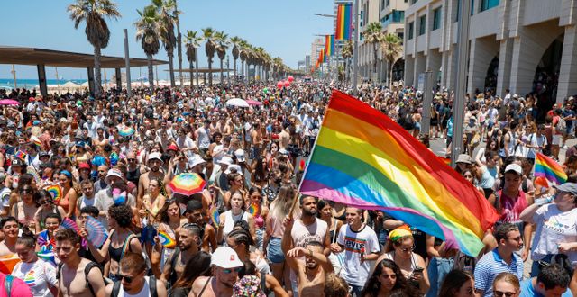 Pridetåg i Tel Aviv/Arkivbild Ariel Schalit / AP