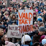 Arkivbild från manifestation mot sexuellt våld. 