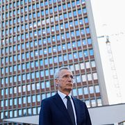 Finansminister Jens Stoltenberg i Oslo under onsdagen. 