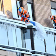 Snöskottare i Stockholm, illustrationsbild. 