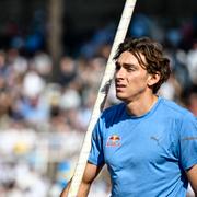 Armand Duplantis på en tävling i Sverige tidigare i sommar.