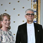 Ann-Sofie och Anders Thornberg  i samband med kung Carl Gustafs 80-årsdag.