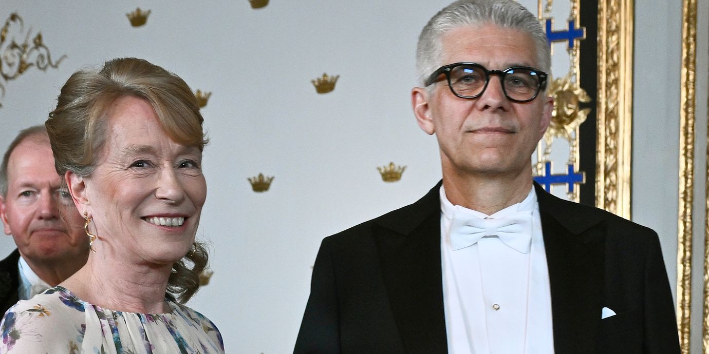 Ann-Sofie och Anders Thornberg  i samband med kung Carl Gustafs 80-årsdag.