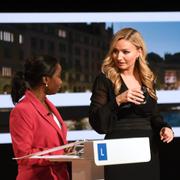 Liberalernas partiledare Nyamko Sabuni (L) och Kristdemokraternas partiledare Ebba Busch (KD).