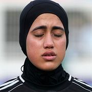 Spelaren Khursand Azizi, Afghan Women United, 2025. 