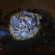 Arkivbild från en rysk attack mot Kyjiv förra veckan.