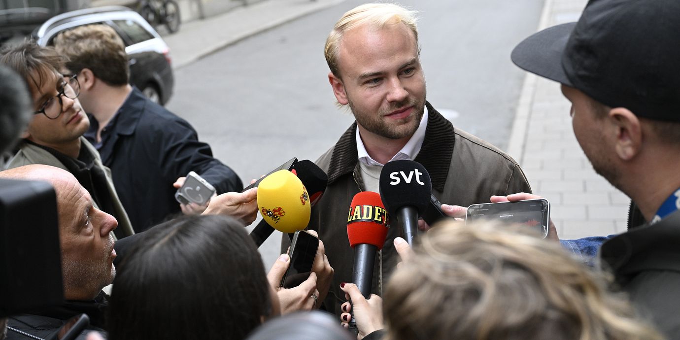 Arkivbild: Douglas Thor, ordförande för Moderata Ungdomsförbundet.