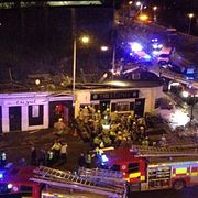 Helikoptern störtade rakt ned i Clutha Bar i Glasgow.