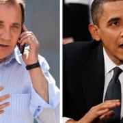 Stefan Löfven och Barack Obama.