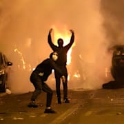 Upploppen i Paris. Christophe Ena / AP