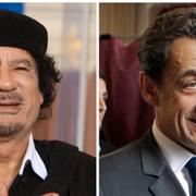 Gaddafi och Sarkozy