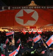 Parad i Pyongyang förra året. Jon Cho Lin / AP