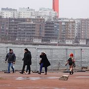 Bild från Göteborg, som drabbades av Dave.