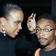 Huvudrollsinnehavaren Tracy Camilla Johns med Spike Lee när det begav sig 1986.