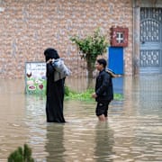 Evakueringar i Ksar el-Tébir.