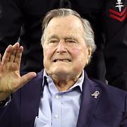 Arkivbild på George H W Bush.