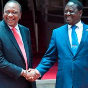 Uhuru Kenyatta och Raila Odinga.