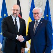 Denys Sjmyhal och Franz-Walter Steinmeier.