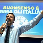 Matteo Salvini, partiledare för högerpopulistiska Lega. 