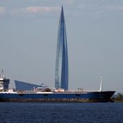 Gazproms skyskrapa i Sankt Petersburg. 