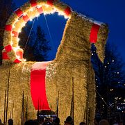 Under söndagen invigdes halmbocken i Gävle.