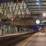 Tågstationen i Umeå.