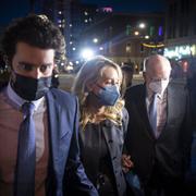 Theranos Inc. founder Elizabeth Holmes leaving federal court after the verdict Monday in San Jose, Calif. 