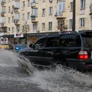 Översvämningarna i Kiev 25 juli.