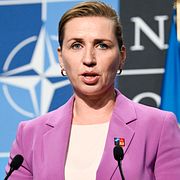 Danmarks statsminister Mette Fredriksen. Henrik Montgomery/TT / TT Nyhetsbyrån
