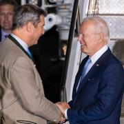 Markus Söder och Joe Biden i München