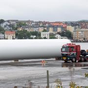 Fundament till vinkraftverk som ska byggas i Härnösand. Arkivbild. 