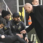 AIK:s tränare Andreas Brännström under hemmapremiären mot Norrköping.