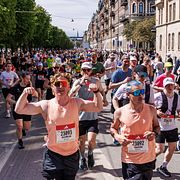 Löpare under årets Stockholm Marathon.
