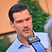 Johan Forssell (M), migrationsminister,.